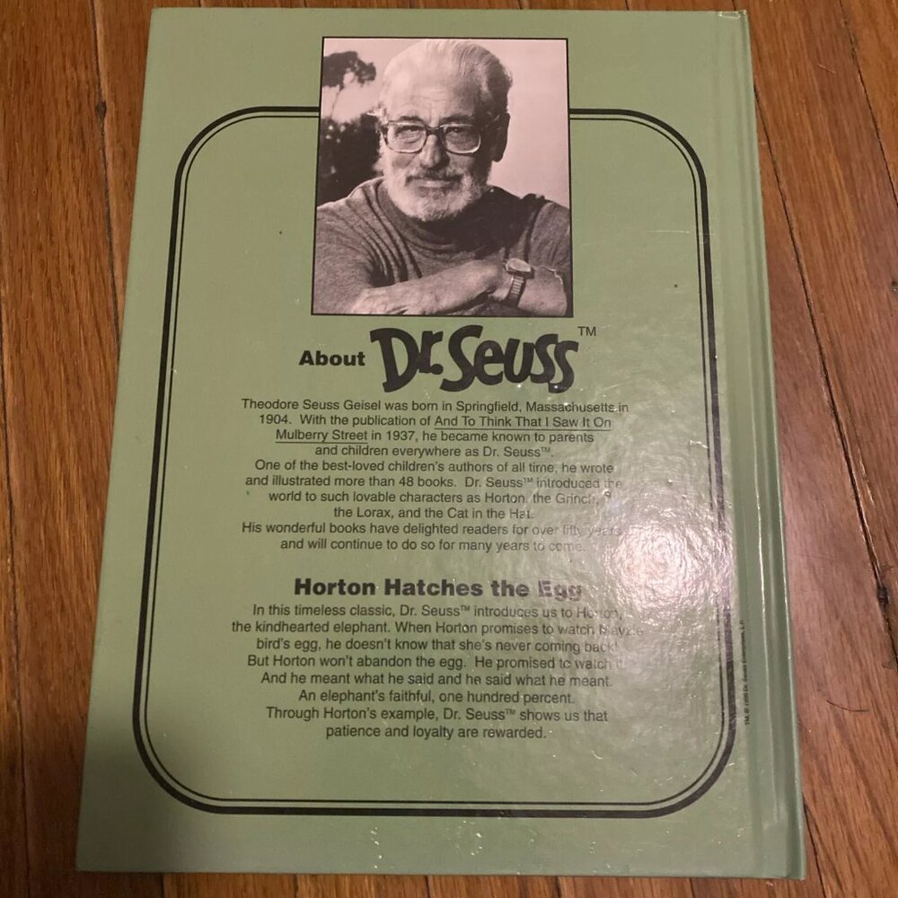 4/$24 Sale Dr. Seuss Horton Hatches The Egg Hardback Vintage Book - Picture 2 of 4